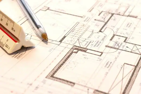 Image of architect Rowley Regis drawings