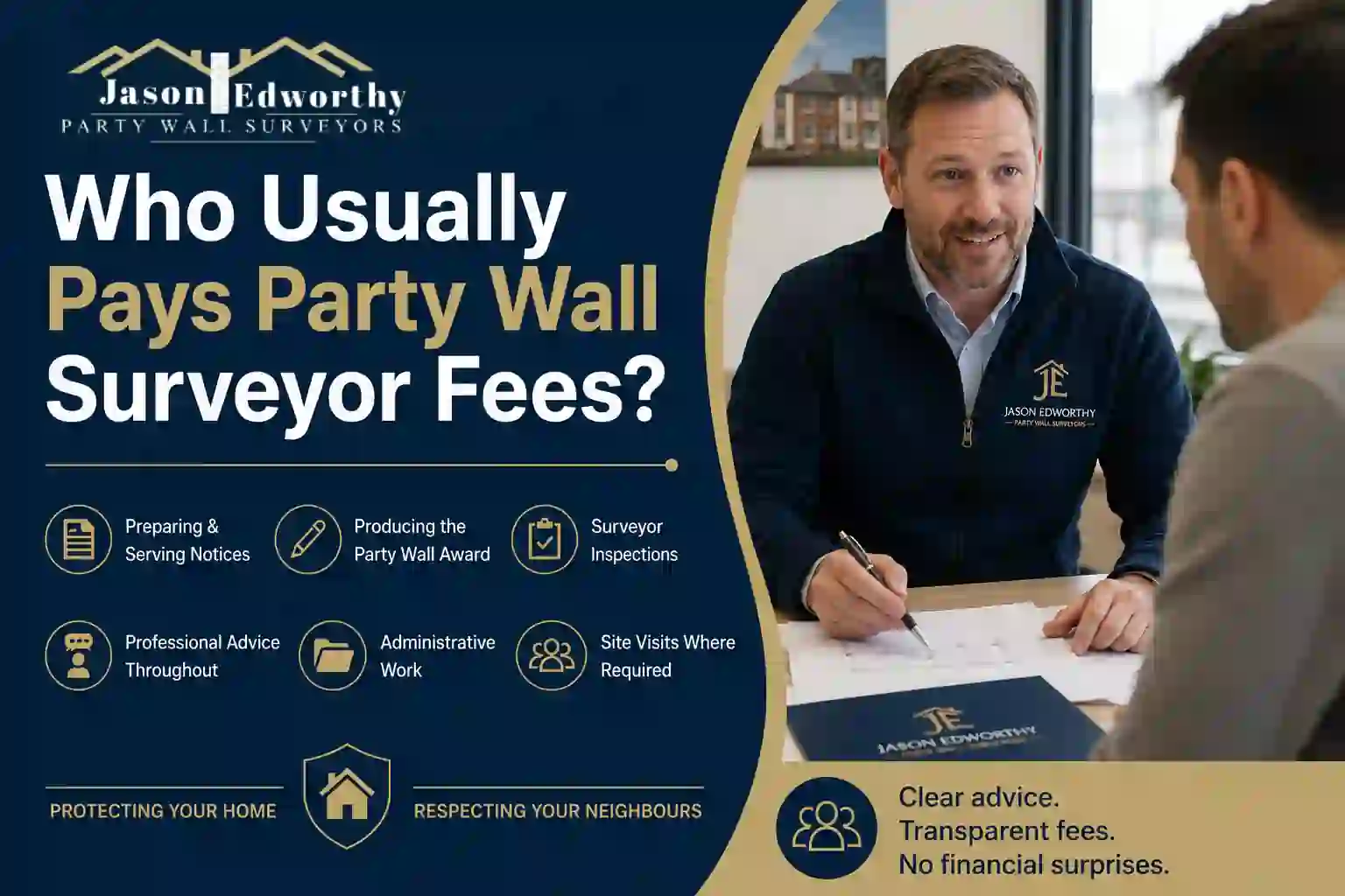 Who Usually Pays Party Wall Surveyor Fees Rowley Regis?