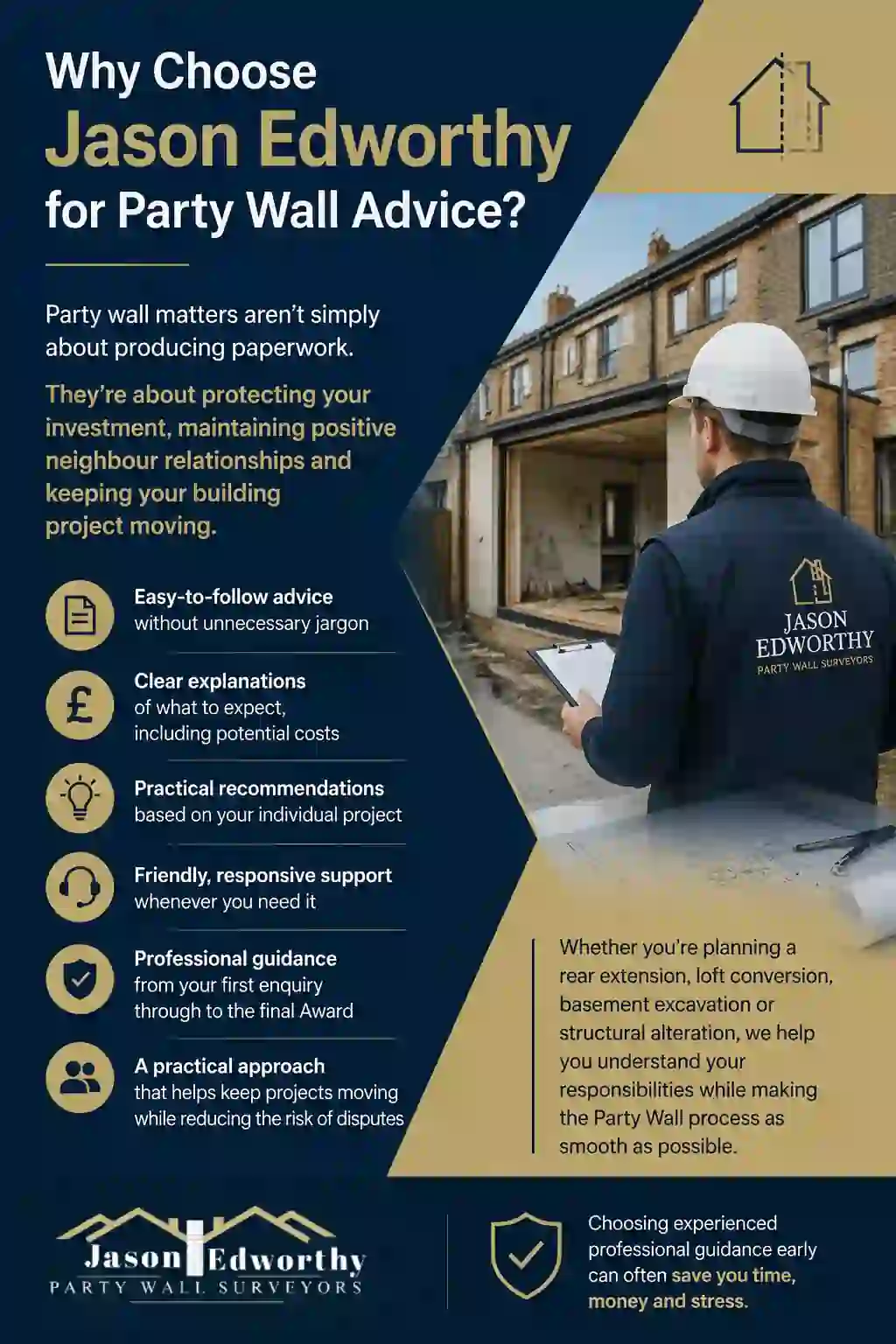 Why Choose Jason Edworthy for Party Wall Advice Rowley Regis?